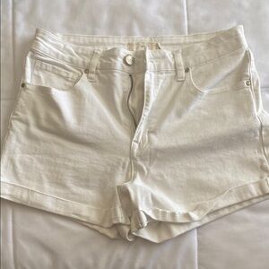Francesca's Collections High Waist White Shorts